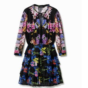 DESIGUAL M. Christian Lacroix Orchid Dress In Black